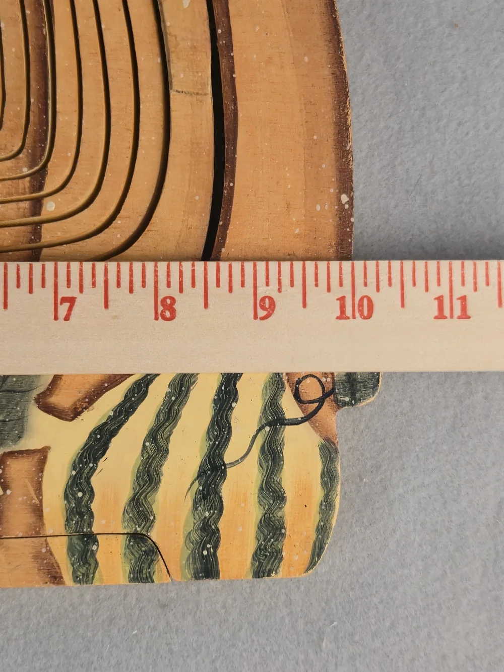 Vintage Collapsible Wooden Pumpkin Basket Trivet Fall Harvest Decor